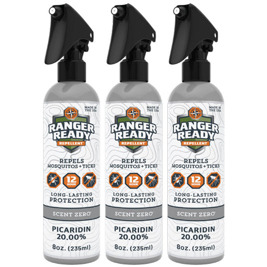 Pack of 3 Picaridin Insect Repellent Spray - Scent Zero (8 Oz.)