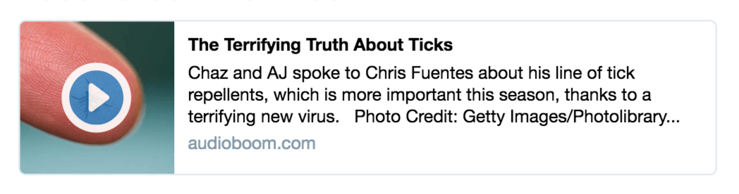 99.1 PLR, Chaz and AJ: The Terrifying Truth About Ticks With Chris Fuentes