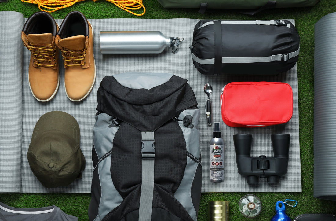 backpacking essentials with ranger ready repellent