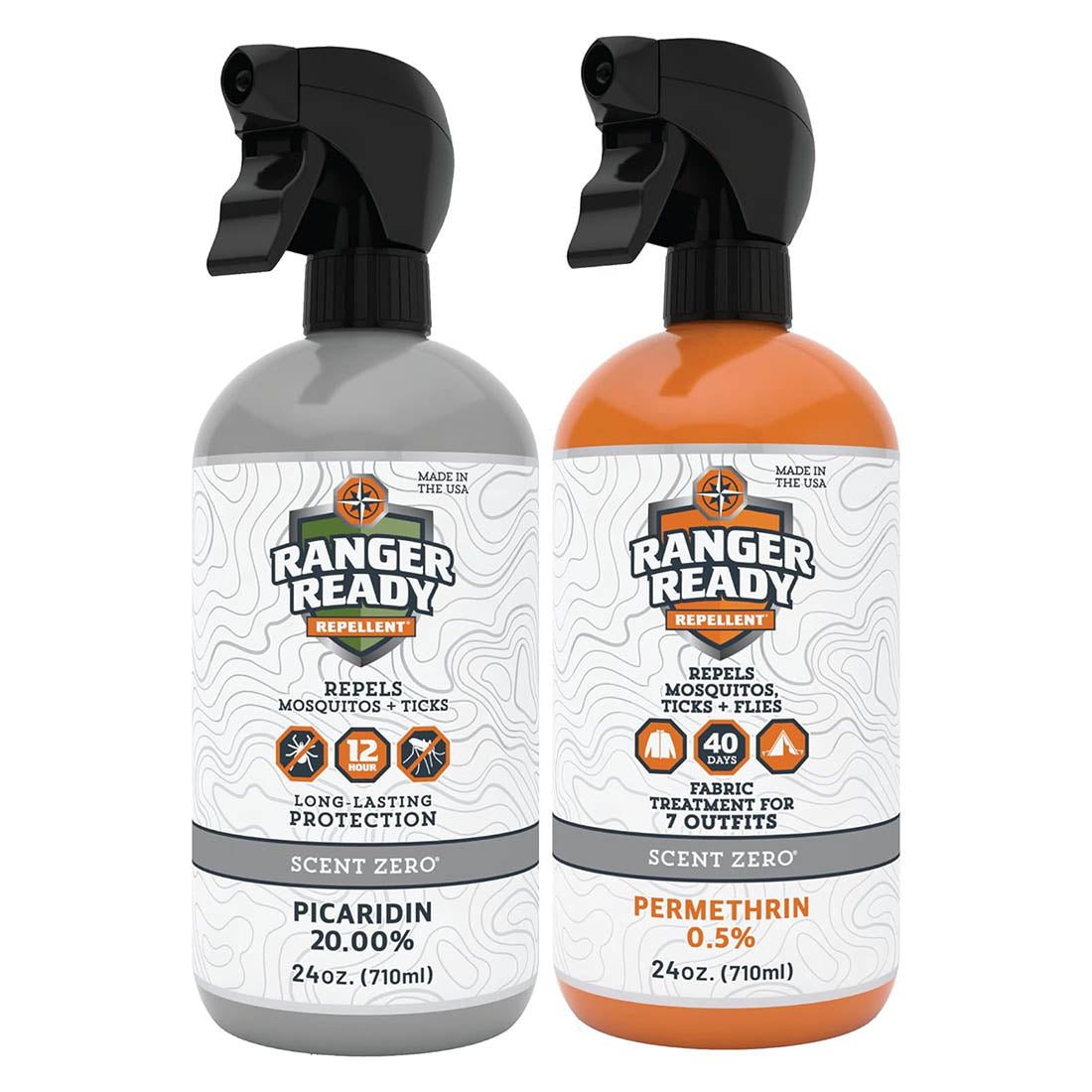 Picaridin And Permethrin Repellent Spray - 710ml, 24.0oz Repellents