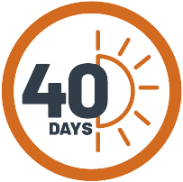 Good for 40 days