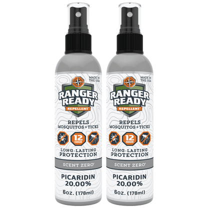 Pack of 2 Picaridin Insect Repellent Spray - Scent Zero (6 Oz.)