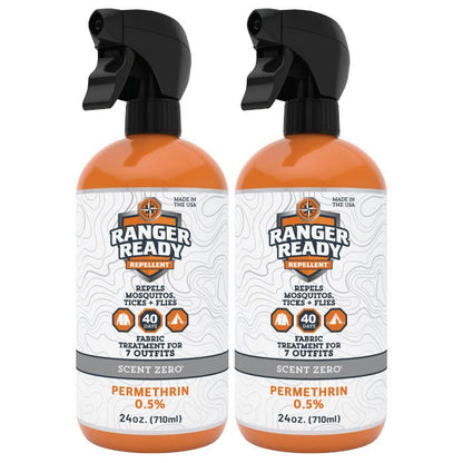 Pack of 2 Permethrin Insect Repellent Fabric Spray - Scent Zero (24 Oz.)