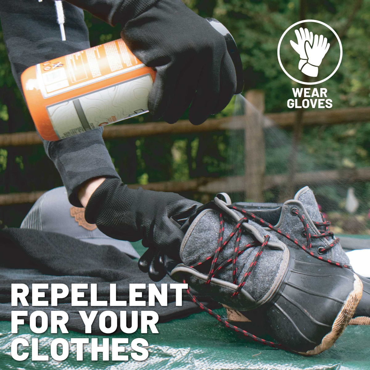 Permethrin Repellent Spray - 710ml, 24.0 oz Repellents - Wear gloves. Repellent for your clothes